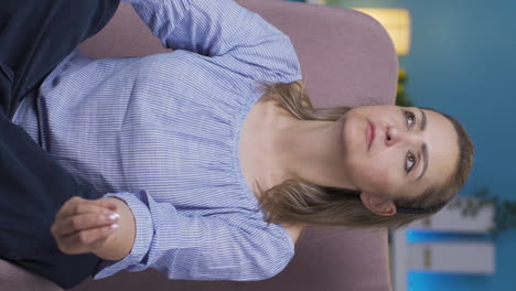 Vertical-video-of-The-meditating-woman.